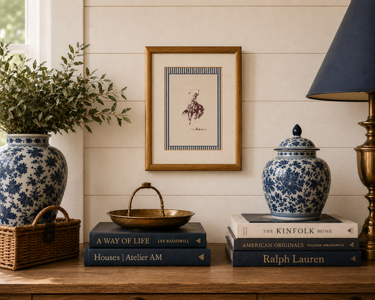 Vintage Framed Western Print