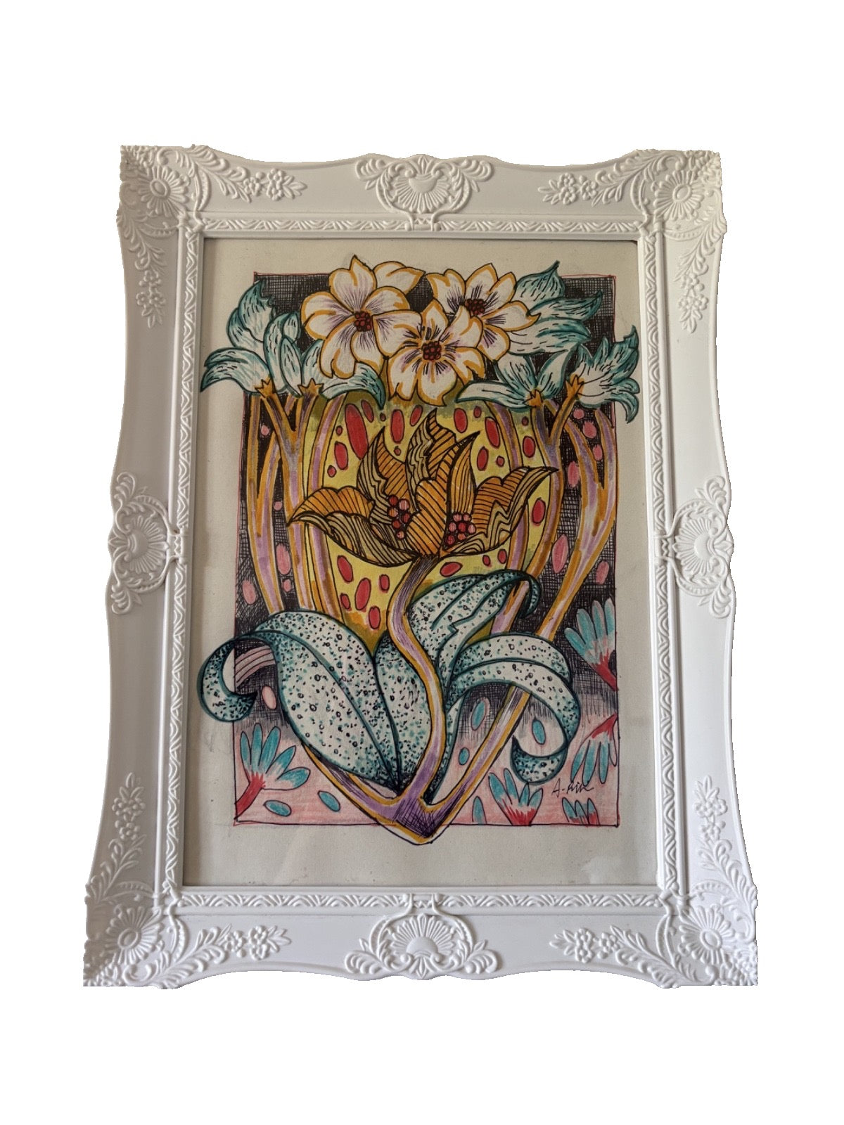 Original Vintage Botanical Drawing