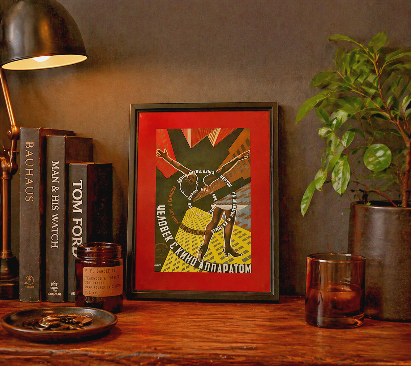 Man With a Movie Camera 1929 Soviet Film Poster Print | Dziga Vertov | Framed A4